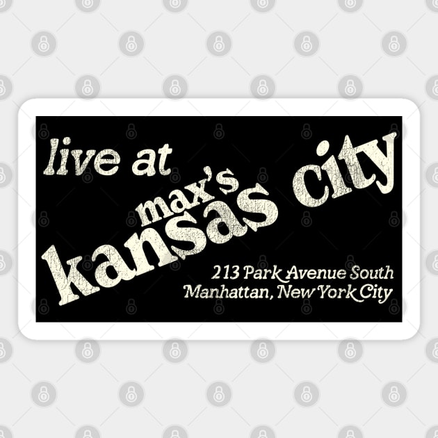 Vintage Max's Kansas City Defunct New York City 70s Nightclub Magnet by darklordpug